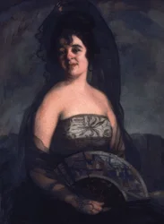 De dame met de waaier