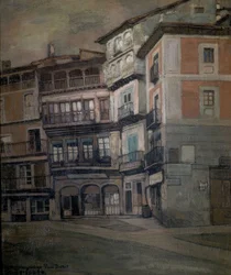 Spaans dorp – landschap van Castilië