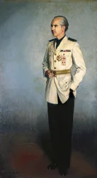 Portret van Ramon Serrano Suner, Spaanse rechter en politicus.