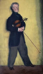 Portret van de violist Larrapide - 1910
