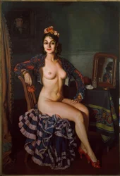 Portret van La Oterito in haar kleedkamer