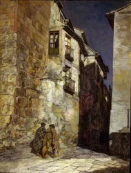 Segovia bij nacht – circa 1930 – Olieverf op doek – 94x74 cm