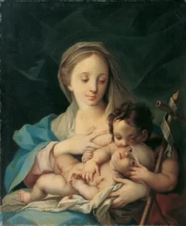 Maria met het kind en de Johannesjongen