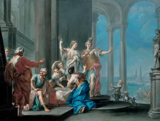 Achilles en de Dochters van Lycomedes