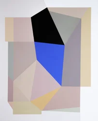 Blauw-zwarte geometrie