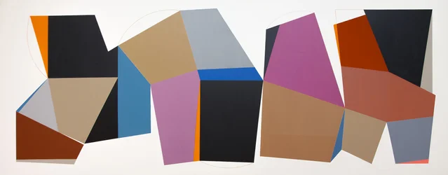 Geometrische kleurblokken