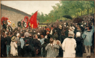 Jaarlijkse bijeenkomst bij de muur van de Communards