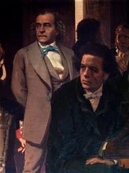 De componisten Anton Rubinstein en Alexandre Serov (detail)