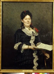 Portret van de operazangeres Alexandra Molas (1845-1929)