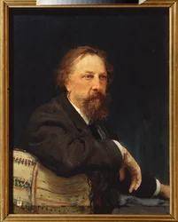 Portret van de schrijver graaf Aleksej Konstantinovitsj Tolstoj
