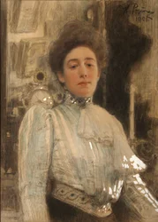 Portret van Alexandra Pavlovna Botkina