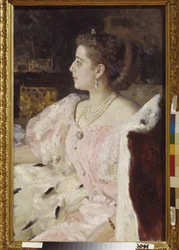Portret van prinses Nitalia Golovina