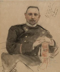 Portret van Stepan Petrovich Krachkovsky 1866-1913, 1907