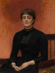 Portret van de kunstenares Elizaveta Zvantseva