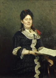 Portret van de operazangeres Alexandra Molas 1845-1929, 1883