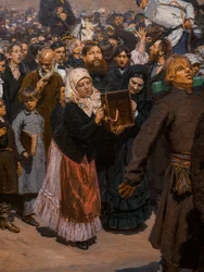 Religieuze processie in de provincie Koersk (detail)