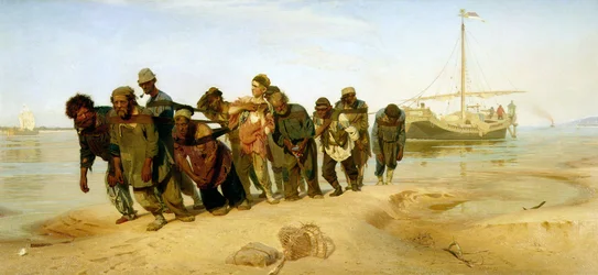 De schippers op de Wolga