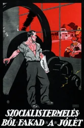 Het welzijn komt van de socialistische productie
