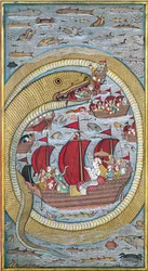 Zeeserpent slokt de koninklijke vloot op, 1670
