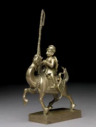 Een lontslotman die een kameel berijdt, Vizagapatam, c.1795