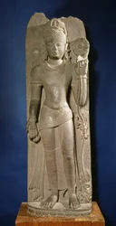 Bodhisattva Padmapani, Nalanda, Bihar, Pala-dynastie