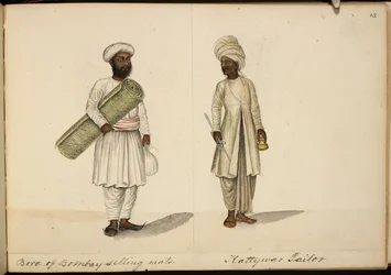 Bohori mat-verkoper; Kathiawar kleermaker