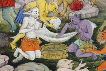 (detail) Demonen in een wild landschap, c.1600