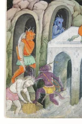 (detail) Demonen in een wild landschap, c.1600