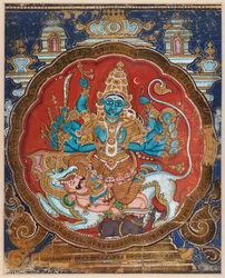 Durga doodt de buffeldemon
