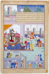 Keizer Babur aan het hof, Mughal-periode, regering van Akbar