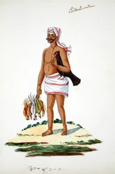 Boer met Kippen