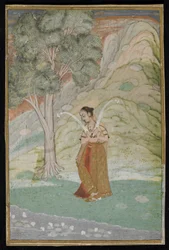 Gauri Ragini, Manuscript folio, eind 18e eeuw