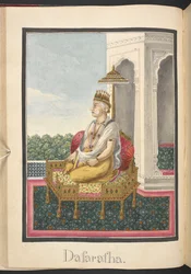 Koning Dasaratha, koning van Ayodhya, en vader van Rama