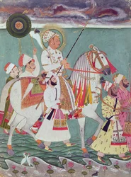 Portret van Maharajah Ajit Singh van Jodhpur (1678-1724)