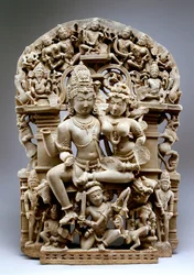 Ravana en Siva, Hinglajgarh cultuur, 1100 AD