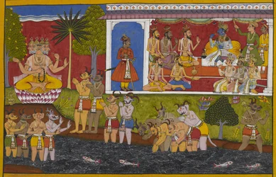 Rāma hoort van Agastya de oorsprong van de rākṣasas, te beginnen met de schepping van Prajāpati.