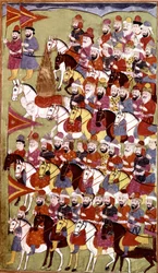 Verhaal van de Profeet Mohammed, Hamla-i-Haydari, door Mirza Muhammad Rafi Bazil, 1808