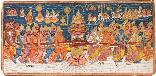 Het karnen van de oceaan van melk, ca. 1825