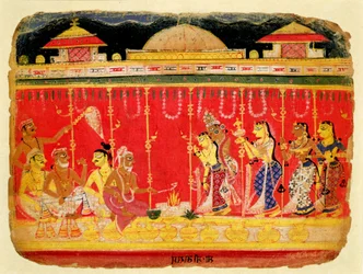 Het huwelijk van Krishna
