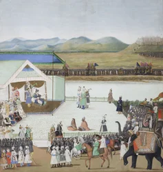 De Turkse sultan Bayazid gevangen voor Timur, c.1850