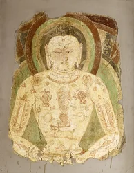 Vairochana Boeddha, uit Balawaste, 7e-8e eeuw