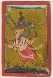 Vishnu op Garuda