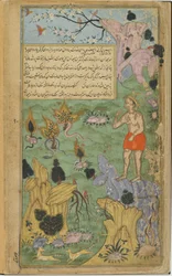 Op aandringen van Jambavan gaat Hanuman naar de Himalaya om de vier geneeskrachtige planten te vinden
