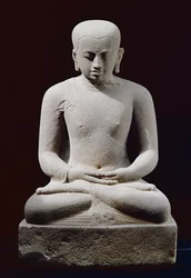 Mediterende monnik, van Candi Plaosan