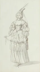 Chloris: alternatief schets voor Henrietta Maria, c.1631