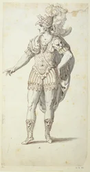 Eindontwerp voor Oberons jurk, ca. 1611