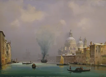 Venetië onder de sneeuw, ca. 1840