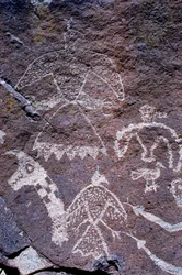 Anasazi rotstekeningen gevonden in New Mexico