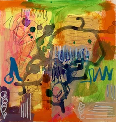 Dynamisch, kleurrijk en abstract