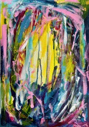 Dynamisch geel abstract